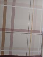 Vlies Behang 2 rollen ruit patroon merk Bensimon, 200 cm of meer, Nieuw, Crème, Ruit