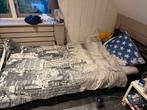 Gratis Bed + Matras & Verstelbare Lattenbodem - Ophalen!, Huis en Inrichting, Ophalen, Eenpersoons, Zwart, 80 cm