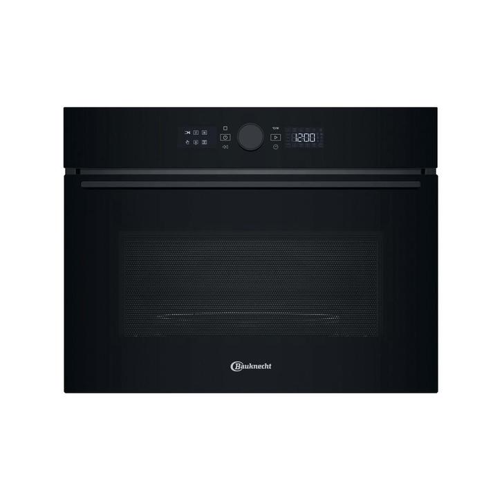 Bauknecht combimagnetron: zwart - BMW57DMK, Witgoed en Apparatuur, Magnetrons, Zo goed als nieuw, Inbouw, Combimagnetron, 45 tot 60 cm
