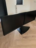 Dubbele monitor van het merk Lg + dual monitor stand, Ophalen of Verzenden, Zo goed als nieuw