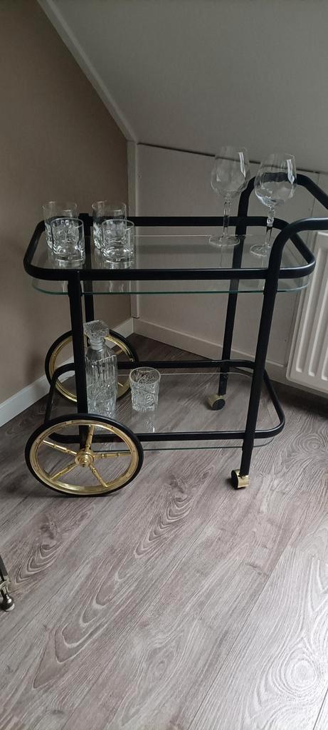 Vintage Thee Karretje / Drank Trolley, Huis en Inrichting, Barren, Gebruikt, Ophalen