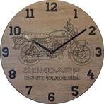 Themaklok met een Zundapp KS50 Watercoolend brommer thema, Ophalen of Verzenden, Nieuw, Wandklok