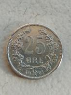 Noorwegen 25 ore 1901, Verzenden, Overige landen, Losse munt, Zilver