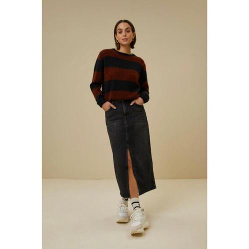 Denim rok grijs zwart By-Bar spijkerrok NIEUW, Kleding | Dames, Rokken, Nieuw, Maat 36 (S), Grijs, Onder de knie, Verzenden