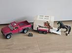 Schleich Horse Club Pickup met trailer (42346), Verzamelen, Speelgoed, Ophalen, Gebruikt