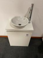 Te koop Detremmerie fonteinkastje met kraan en marmer waskom, Huis en Inrichting, Badkamer | Badkamermeubels, Ophalen, Nieuw, 50 tot 100 cm