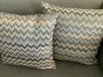Missoni Home Italiaanse design sierkussens dons kussens 2 st, Ophalen, Zo goed als nieuw, Vierkant