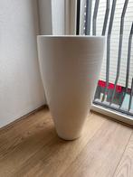 Witte Plantenbak, Tuin en Terras, Bloempotten, Rond, Binnen, Zo goed als nieuw, Aardewerk