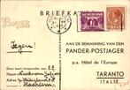 Pander Postkaart - Taranto Italië - Frankering - 1933, Postzegels en Munten, Brieven en Enveloppen | Nederland, Verzenden, Briefkaart