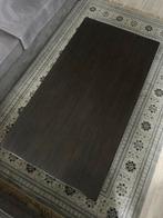 Houten salontafel - donkerbruin, Ophalen, Gebruikt, 100 tot 150 cm, Eikenhout