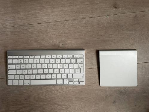 Apple magic keyboard (A1314) + Magic Trackpad (A1339), Computers en Software, Toetsenborden, Gebruikt, Qwerty, Draadloos, Toetsenbord en muis-set