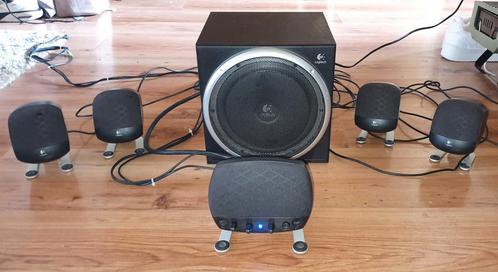 Logitech Z-640 5.1 speakerset, Computers en Software, Pc speakers, Gebruikt, Audiokanaal 5.1, Ophalen of Verzenden