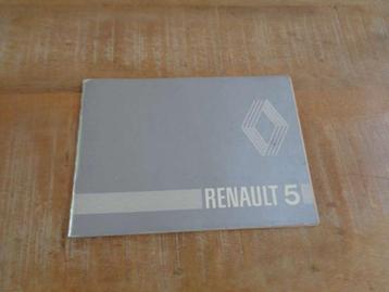 Renault 5 Fase 1 - Handleiding - Instructieboek - Nederlands beschikbaar voor biedingen