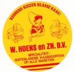 Sticker kaashandel Hoens en Zn, Verzenden, Zo goed als nieuw, Winkel of Supermarkt
