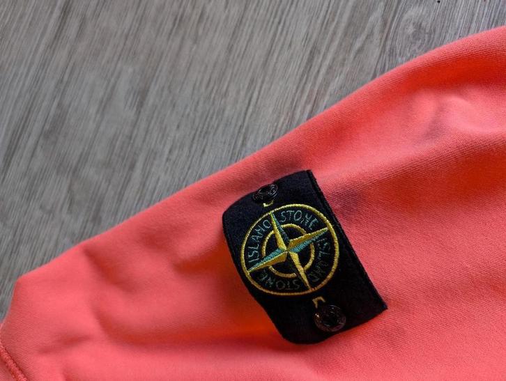 Stone Island Zip Hoodie Coral, Kleding | Heren, Truien en Vesten, Zo goed als nieuw, Maat 52/54 (L), Overige kleuren, Verzenden