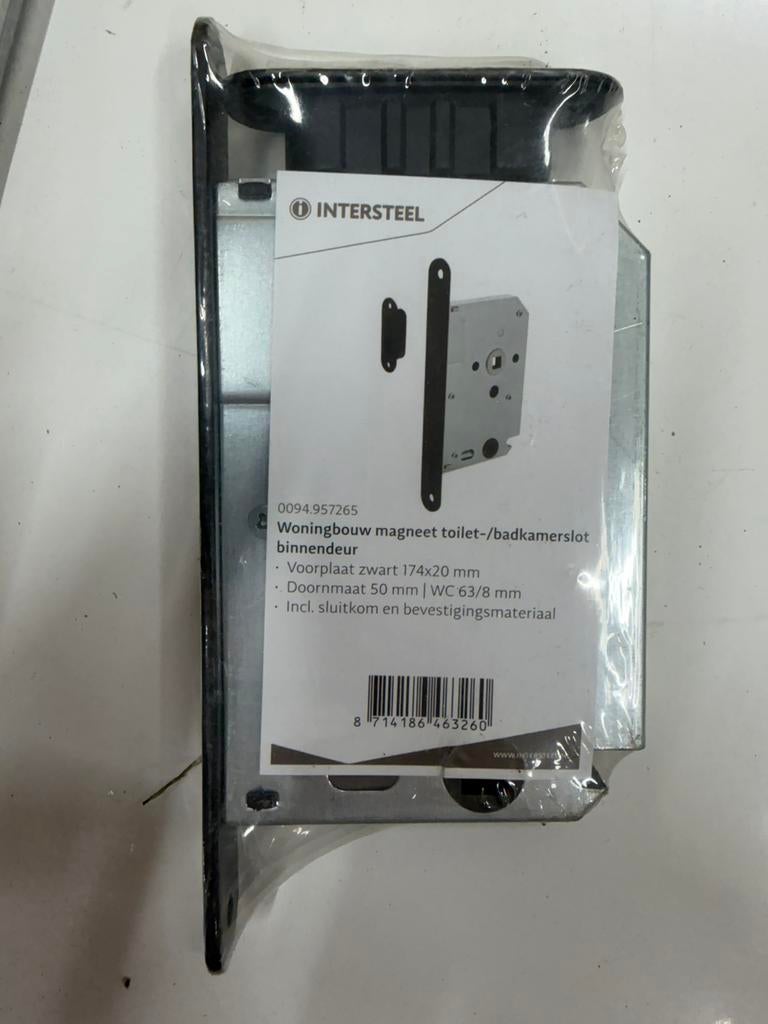 Intersteel binnendeur sloten, magneet sluiting, Nieuw!, Doe-het-zelf en Verbouw, Hang- en Sluitwerk, Nieuw, Ophalen of Verzenden