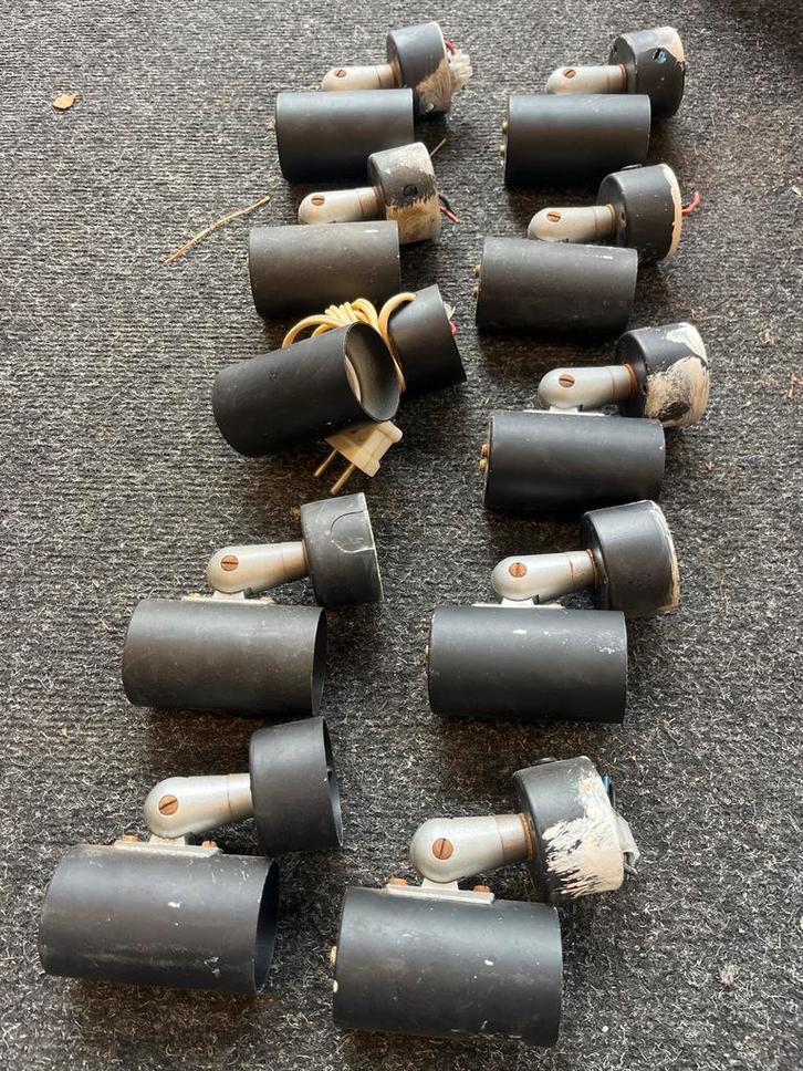 Vintage Spotjes - Set van 10 Philips, Huis en Inrichting, Lampen | Spots, Gebruikt, Ophalen of Verzenden