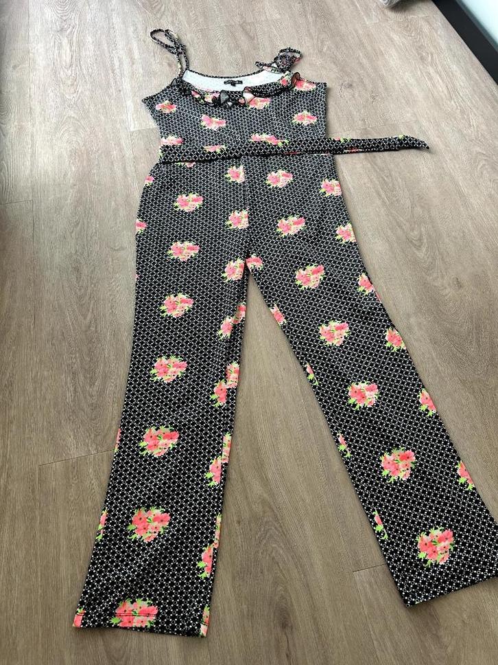 King Louie maat L prachtige jumpsuit 1866, Kleding | Dames, Jumpsuits, Zo goed als nieuw, Maat 42/44 (L), Zwart, Ophalen of Verzenden