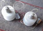 2 grote Hanglampen industrieel Set met dimmer, Ophalen, Gebruikt, Glas, 50 tot 75 cm