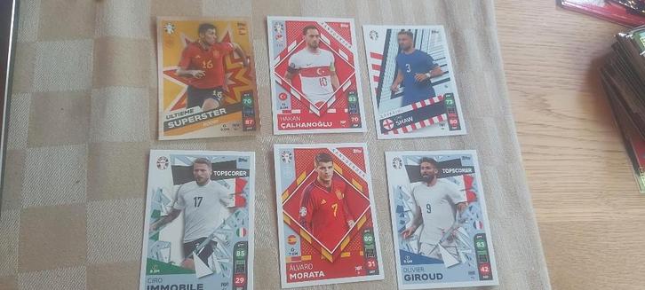 6 voetbal plaatjes EK 2024 oa ultieme superster Rodri Shaw, Hobby en Vrije tijd, Stickers en Plaatjes, Nieuw, Meerdere plaatjes