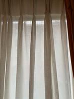 Vitrage Linnenachtige look, 2 stuks, Ophalen of Verzenden, Zo goed als nieuw, Crème, 150 tot 200 cm