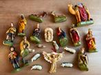 Vintage Kerststal beelden Set Antiek 80-90 jaar oud, Antiek en Kunst, Antiek | Religie, Ophalen of Verzenden