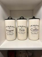 J.W. McKensie Voorraadpotten - Koffie, Suiker, Thee, Ophalen of Verzenden, Zo goed als nieuw, Overige materialen