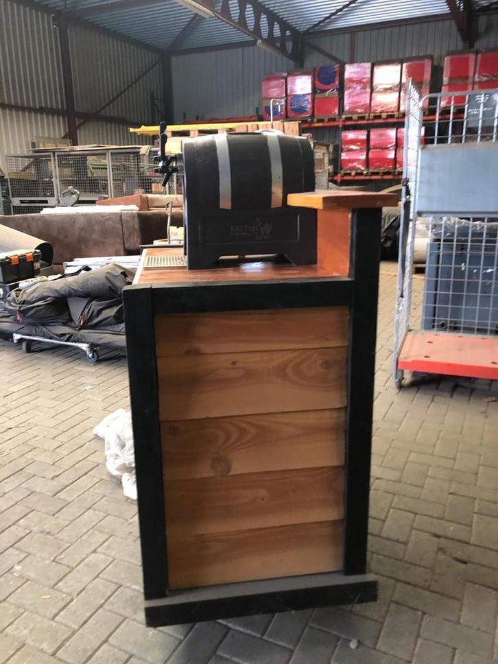 Biertap en Wijntap met houten bar, Huis en Inrichting, Barren, Gebruikt, Ophalen