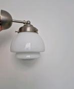 Wandlamp Giso Gispen "Bromtol" mat nikkel melkglas, Huis en Inrichting, Lampen | Wandlampen, Ophalen of Verzenden, Zo goed als nieuw