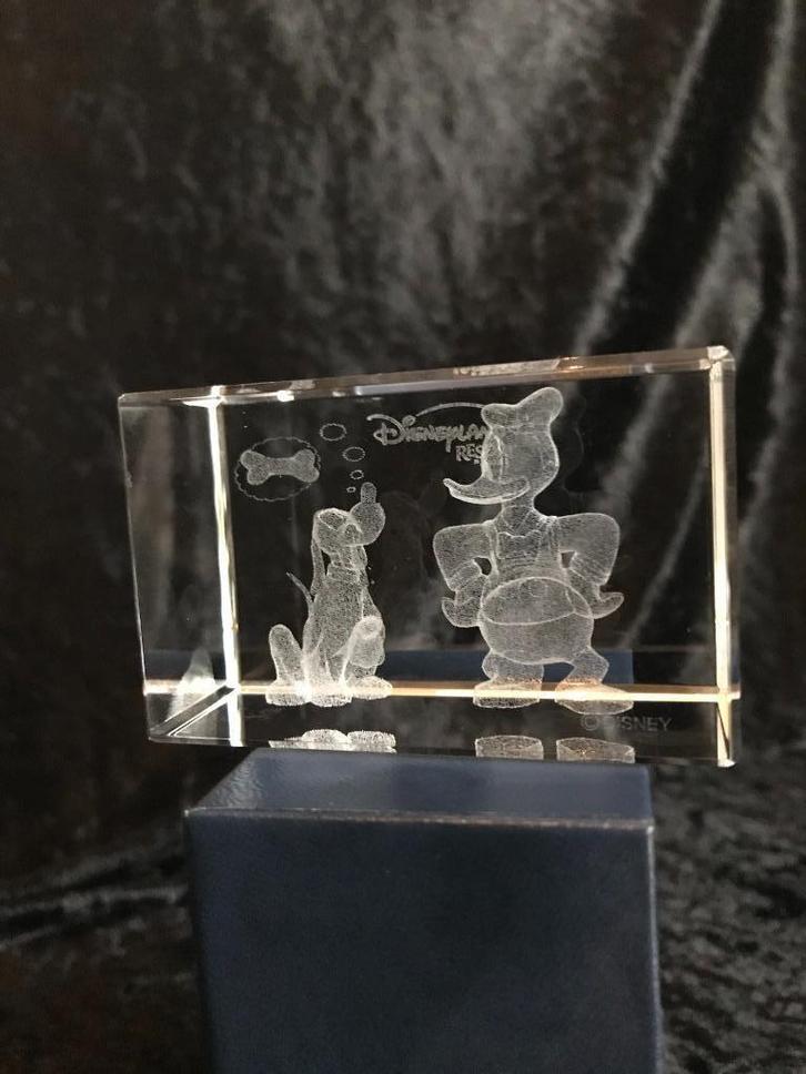 Disney Zephyr crystal Donald Duck Mickey Mouse, Verzamelen, Disney, Zo goed als nieuw, Beeldje of Figuurtje, Mickey Mouse, Ophalen of Verzenden