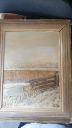 0261 weiland landschap - geschilderd door prinses beatrix, Antiek en Kunst, Ophalen of Verzenden