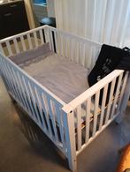 Tweeling box wit, Ophalen, Gebruikt, Rechthoekig, In hoogte verstelbaar