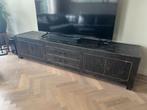TV Meubel of laag dressoir, Ophalen, Eikenhout, Zo goed als nieuw, 200 cm of meer