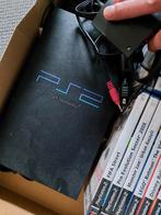Ps2 met 2 controllers, singstar en diverse spellen., Spelcomputers en Games, Spelcomputers | Sony PlayStation 2, Gebruikt, Zwart