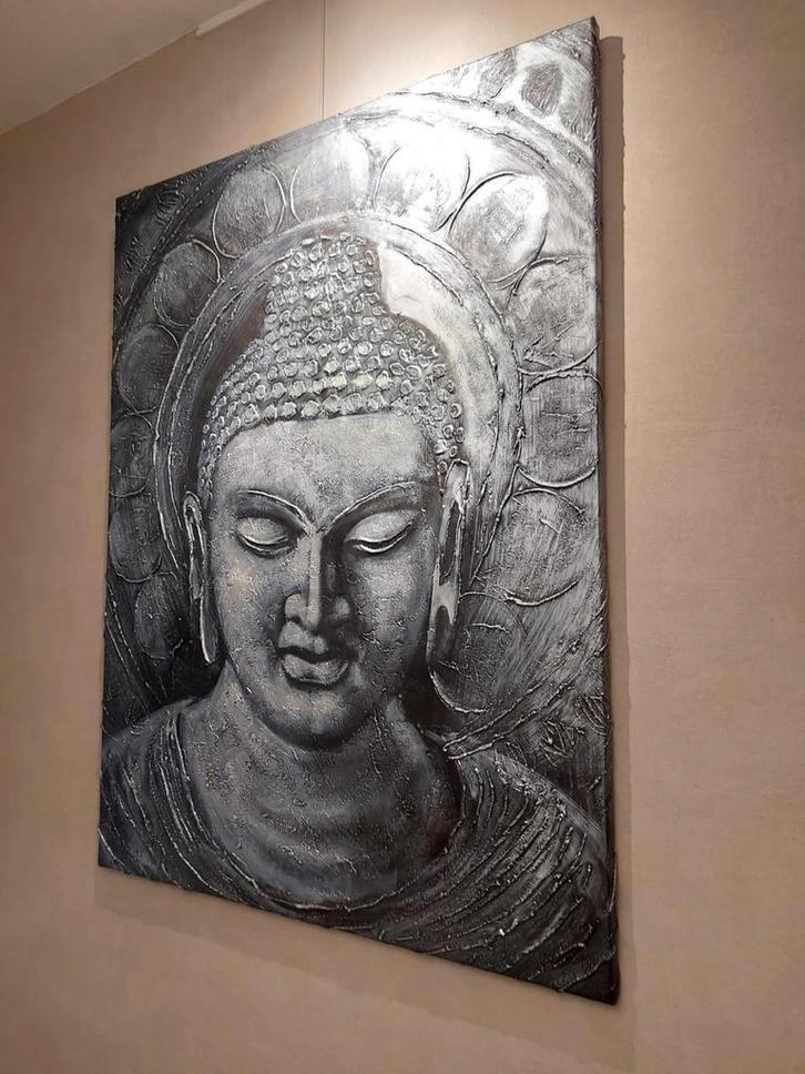 Boeddha Schilderij, Huis en Inrichting, Woonaccessoires | Boeddhabeelden, Zo goed als nieuw, Ophalen