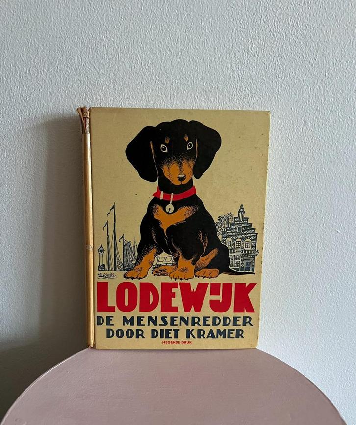 Vintage boekje Lodewijk de mensenredder is door Diet Kramer, Boeken, Kinderboeken | Kleuters, Gelezen, Ophalen of Verzenden