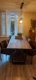 eetkamer stoelen, Huis en Inrichting, Stoelen, Ophalen, Zo goed als nieuw, Bruin, Vijf, Zes of meer stoelen