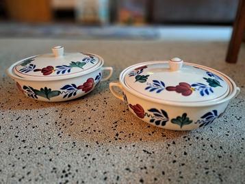 2 Boerenbont Dekschalen beschikbaar voor biedingen