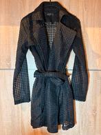 Zwarte Jumpo Trenchcoat - Maat S, Zwart, Ophalen of Verzenden, Zo goed als nieuw, Jasje