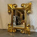 Barok Spiegel – houten lijst goud - 100 x 80 cm- TTM Wonen, 50 tot 100 cm, 100 tot 150 cm, Rechthoekig, Ophalen of Verzenden