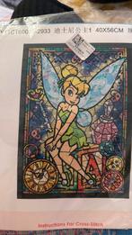 Borduren cross stitch tinkerbel disney pakket 40x56, Ophalen of Verzenden, Nieuw, Borduurpakket