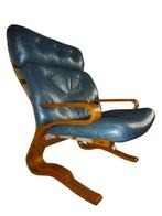 Mooie vintage Kengu fauteuil design Elsa & Nordahl Solheim, Huis en Inrichting, Fauteuils, Ophalen, Gebruikt, Minder dan 75 cm