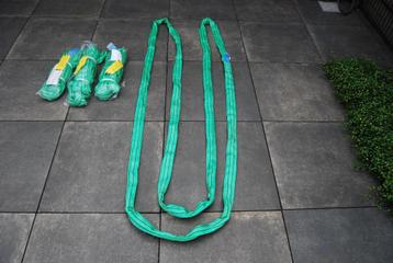 4 x nieuwe Round sling hijsband 4 meter 2 TON enz.zie tekst. beschikbaar voor biedingen