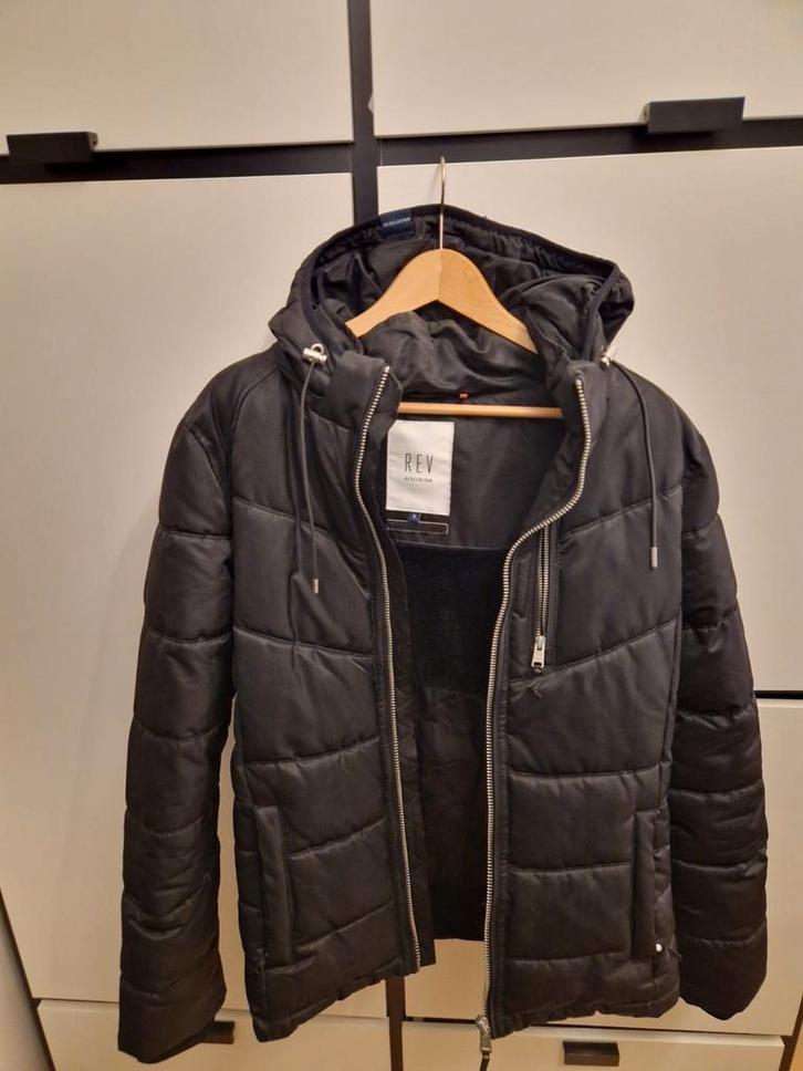 Winterjas, Kleding | Heren, Jassen | Winter, Zo goed als nieuw, Overige maten, Zwart, Ophalen of Verzenden