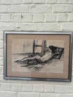 Liggend naakte vrouw, Antiek en Kunst, Ophalen of Verzenden
