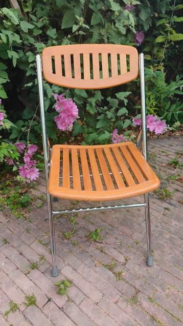 Teakhouten bootstoel '70 als nieuw  beschikbaar voor biedingen