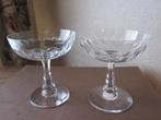 Drie kristal Val St Lambert champagne coupes Derby, Antiek en Kunst, Verzenden