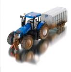 New Holland T8.390 met Veetrailer en Koeien Vervuild, SIKU, Tractor of Landbouw, Nieuw, Nvt