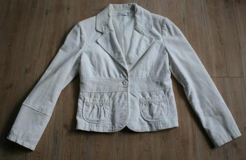 Colbert/ Jasje Wit, Kleding | Dames, Jasjes, Kostuums en Pakken, Zo goed als nieuw, Jasje, Maat 38/40 (M), Wit, Ophalen of Verzenden
