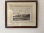 Twee oude prenten in lijst, Ophalen of Verzenden